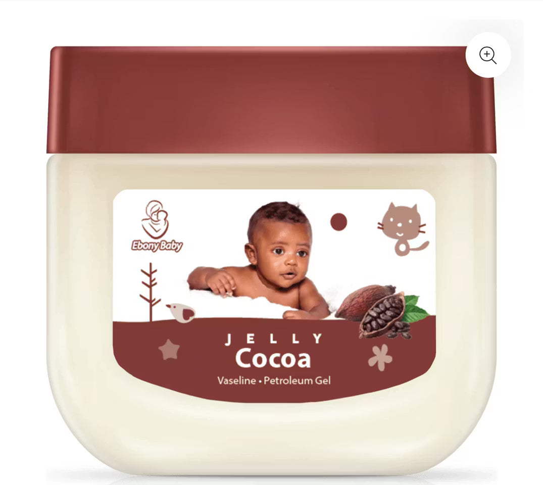 Ebony Baby Jelly Cocoa – Mjukgörande Vaseline med Kakaodoft 250 ml