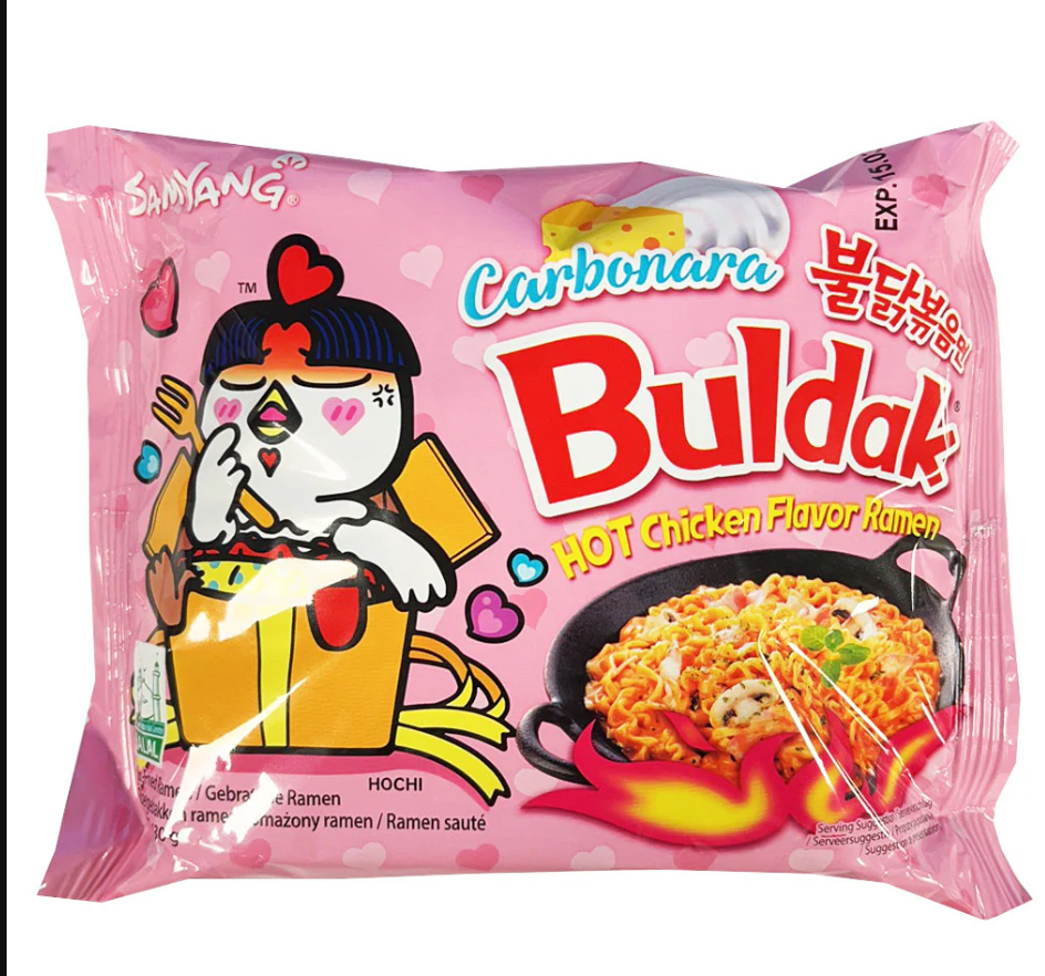 Buldak ramen carbonara